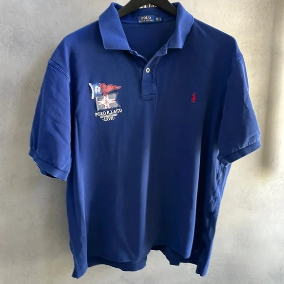POLO COUNTRY ヴィンテージRalphLauren COVER ALL NEW Vintage $125 Polo Ralph Lauren Polo Shirt! Match Player